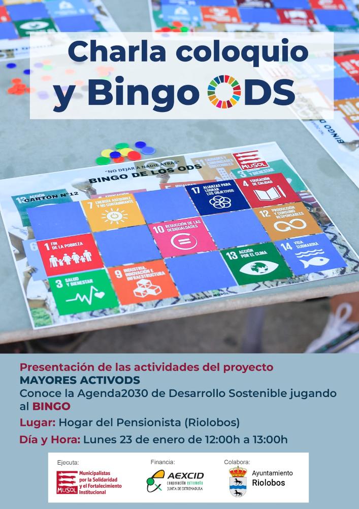 Imagen 23 de Enero - Charla coloquio y bingo ODS