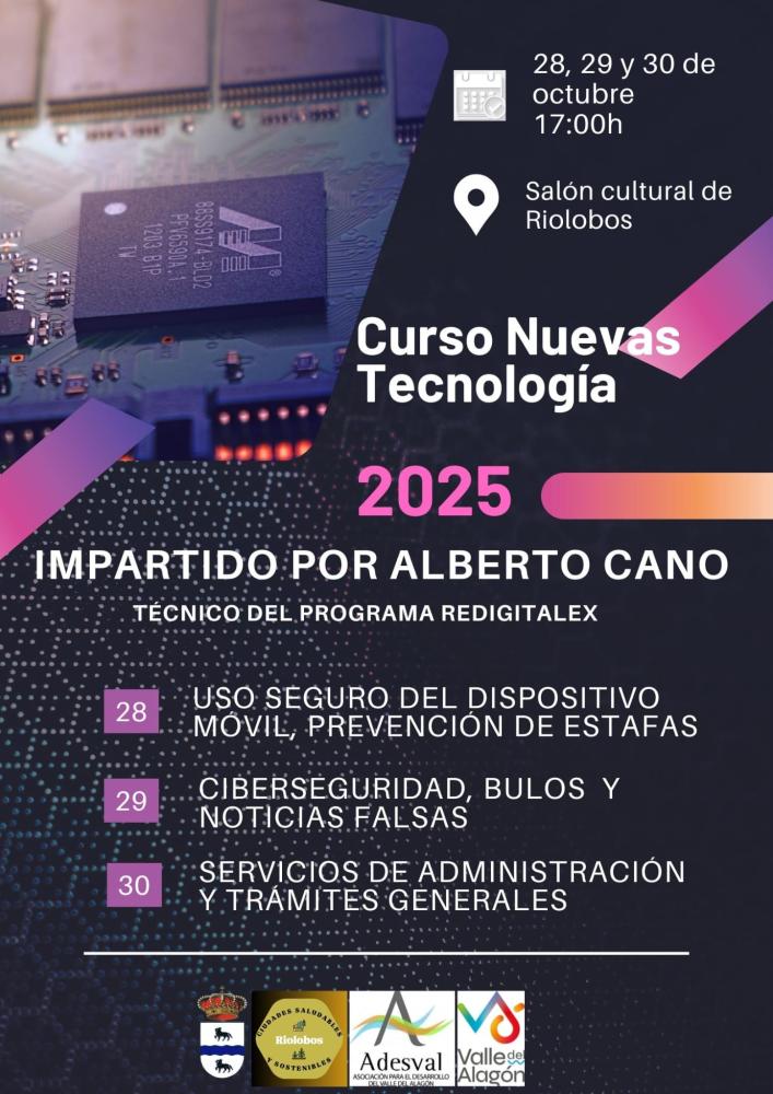 Imagen 28, 29 y 30 de Octubre - Curso de nuevas tecnologías