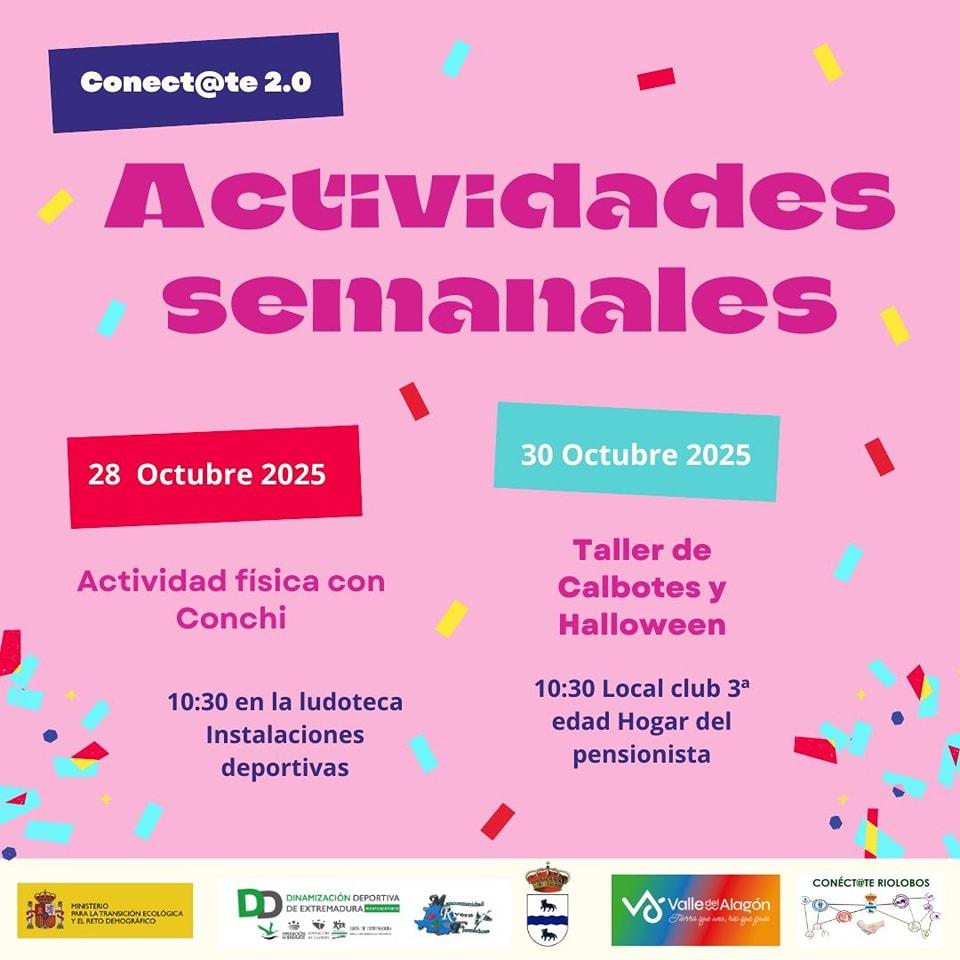 Imagen 28 y 29 de Octubre - Actividades semanales Conect@te 2.0