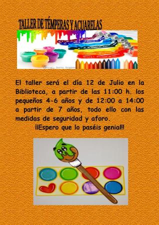 Imagen 12 de Julio - Taller de témperas y acuarelas